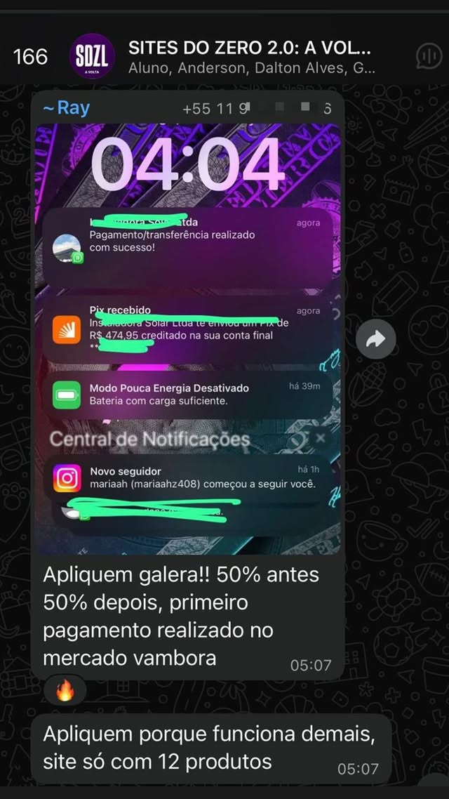 Depoimento de aluno 4